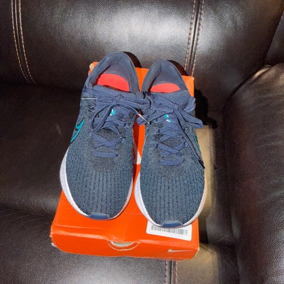 Nike React Infinity Run Flyknit 3 Obsidian Bright Spruce Size Men’s 8 Womens 9.5 main image 5